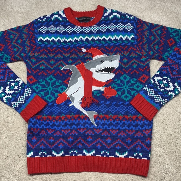 ❤️ SHARK  - Ugly Christmas Sweater - Picture 2 of 5